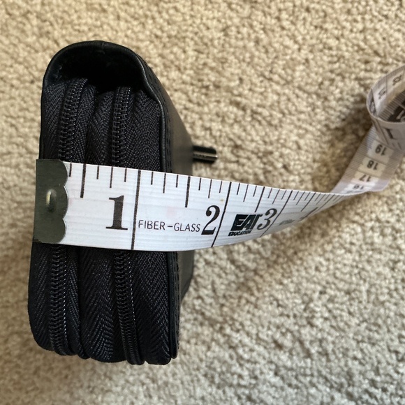 Buxton Black Genuine Leather Double Zip Accordion Card Case. - Picture 10 of 10